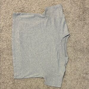 lululemon athletica Heathered Light Blue Crop Top